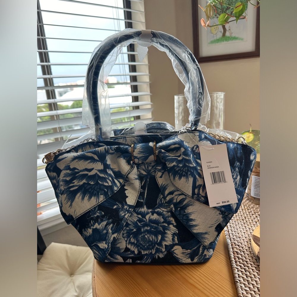 Betsy Johnson Denim Bow-Nanza Purse